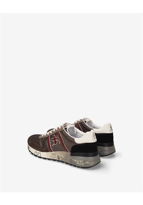 Premiata Lander 8657 Sneaker in Nylon and Suede Grey Men's PREMIATA |  | LANDER VAR8657